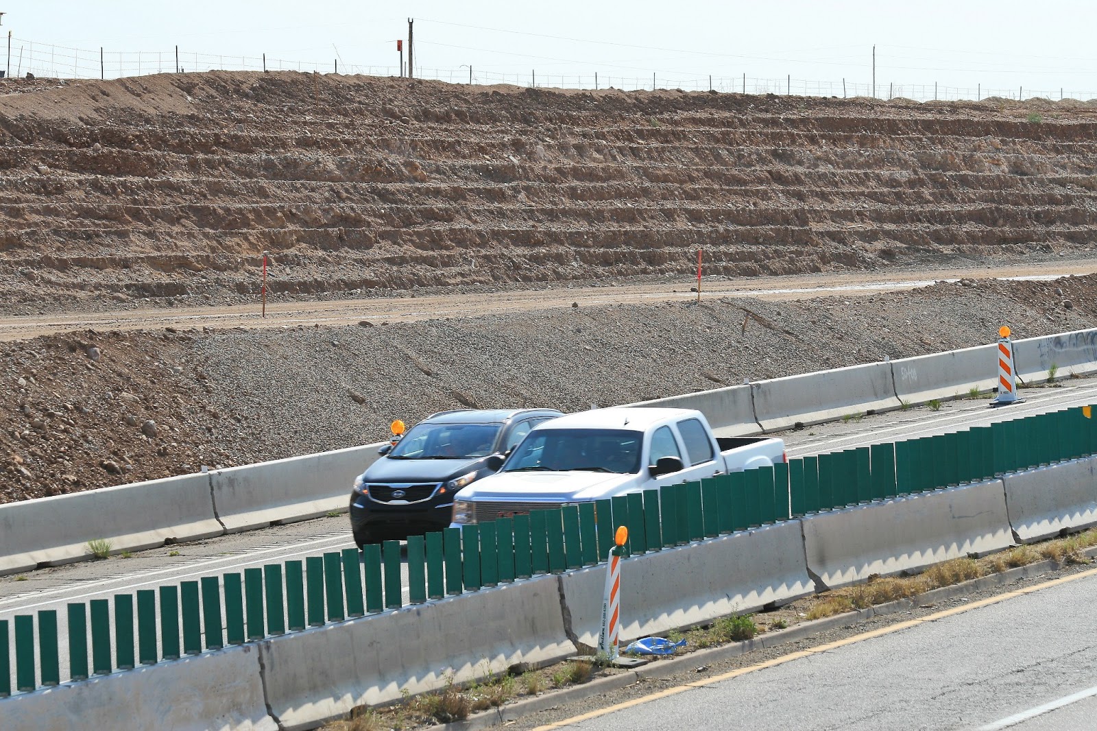 Minibenches by the highway