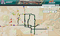 Screenshot from az511 website map