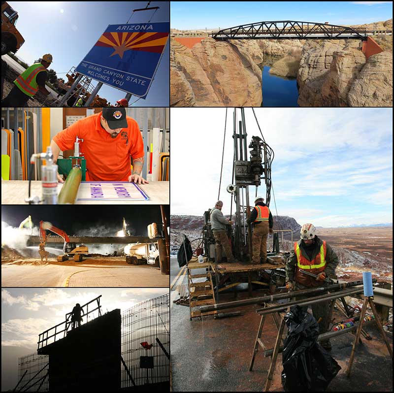 Collage of adot images from throughout the year