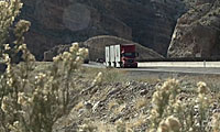 semi-truck on the highway