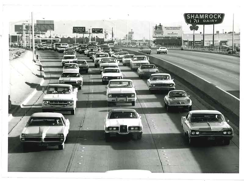 1973 photo of Interstate 17 in Phoenix