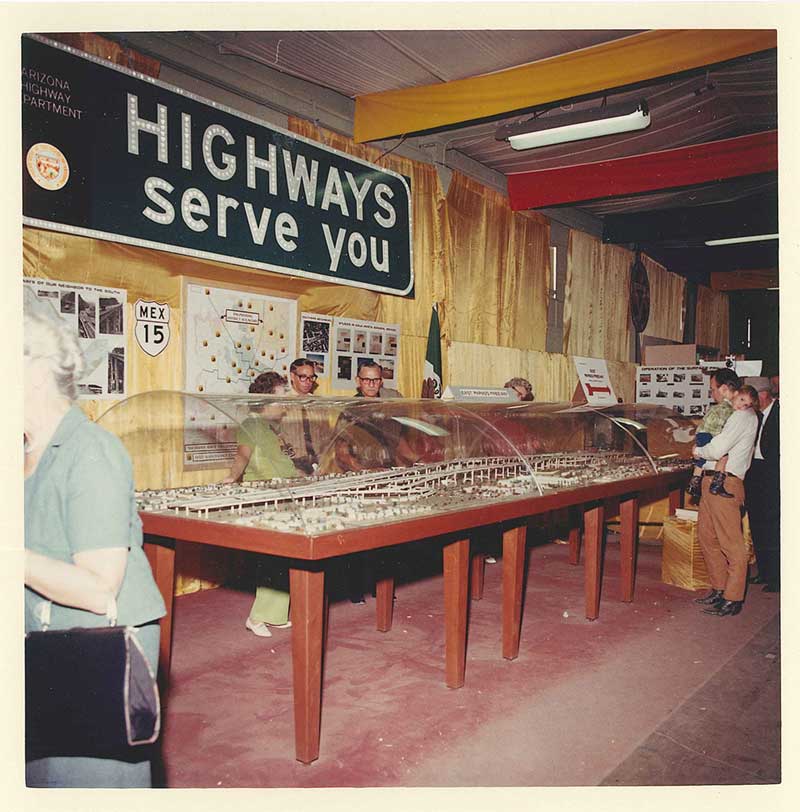 Taken in 1970 Arizona Highway Department display.