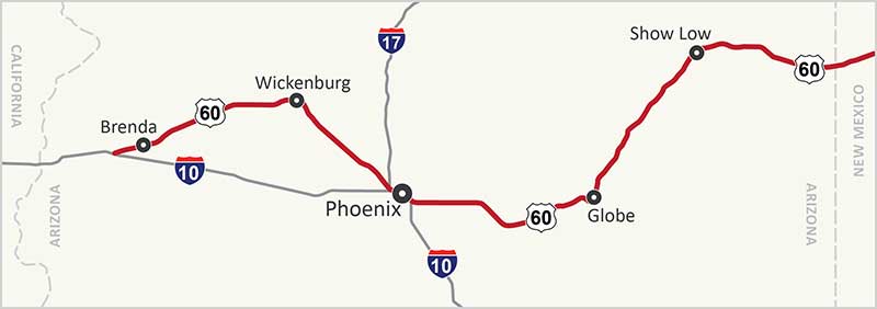 US 60 Map