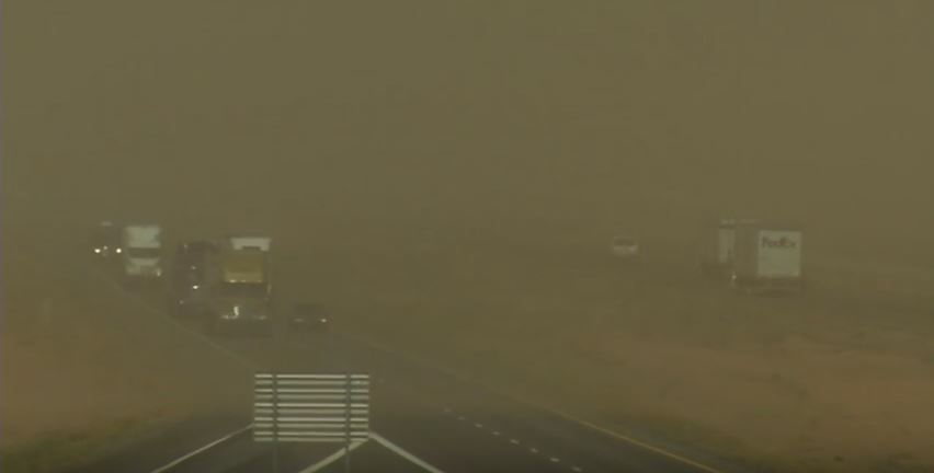 Visibility during dust storm