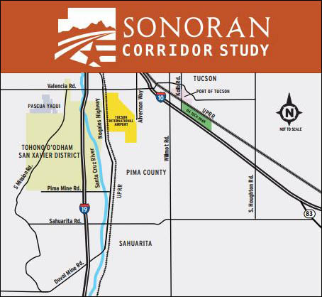 Sonoran Corridor Study Map
