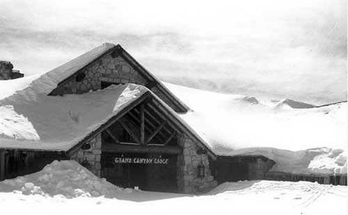 Black and White Grand Canyon Lodge