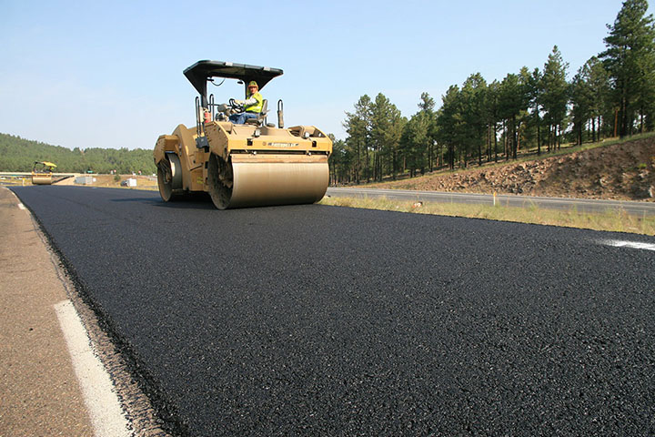 I-40 Paving Roller