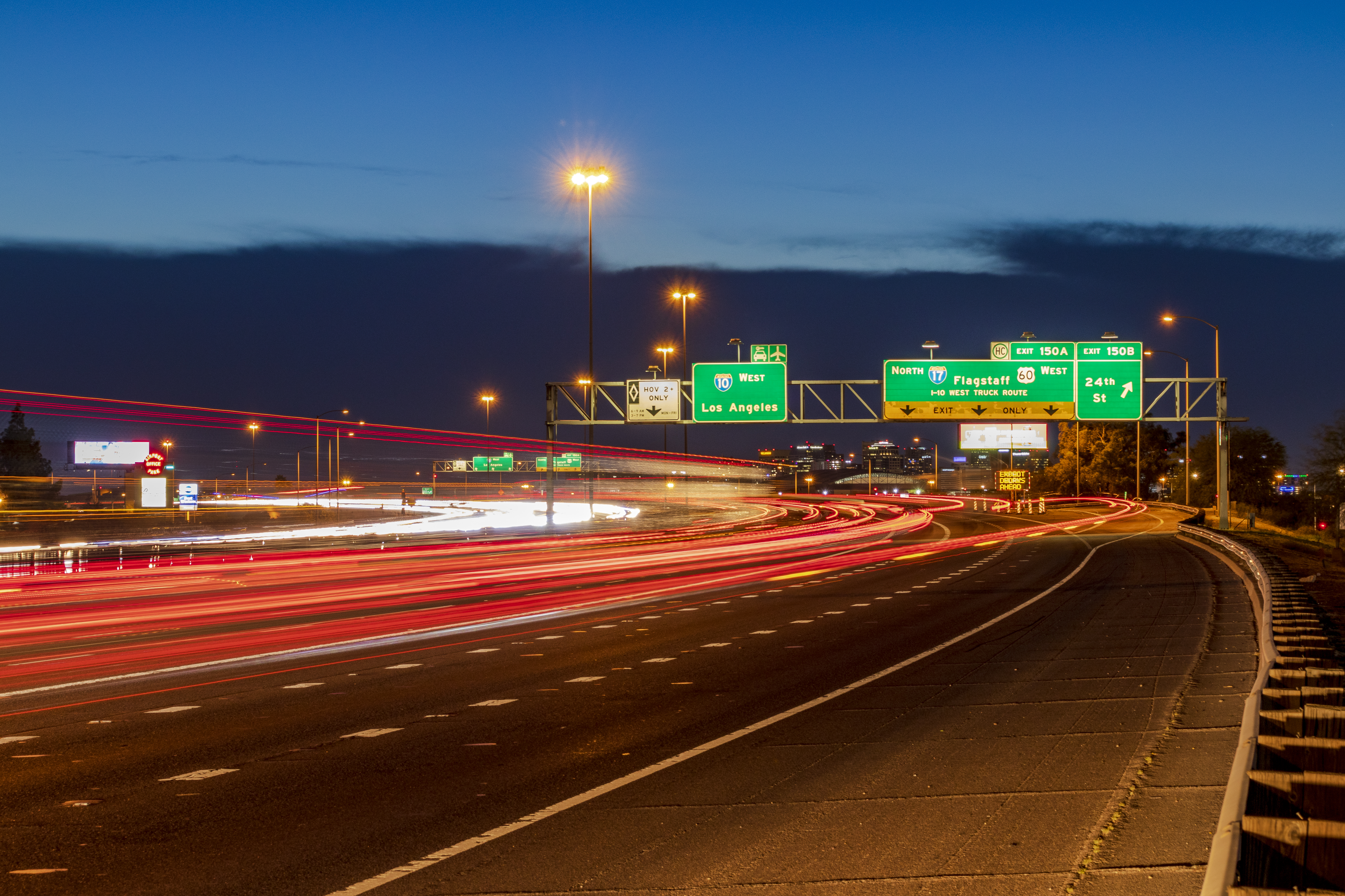 I-10 and I-17 Split Night View