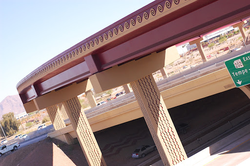 symbols on highway pillars