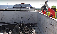 torn up tire