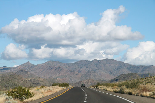 Highway with Mountains
