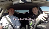 Inside Nascar vehicle