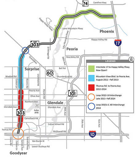 A map of the project area.