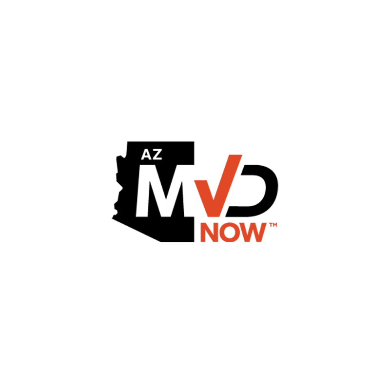 The AZ MVD Now logo graphic.