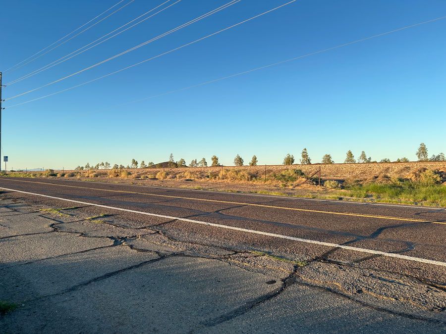 Photo of pavement and roadway along State Route 72 between milepost 20 and 30 during pavement rehabilitation project