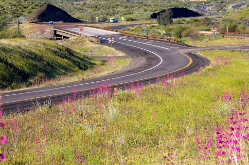 View of highway at Gonzalez Pass