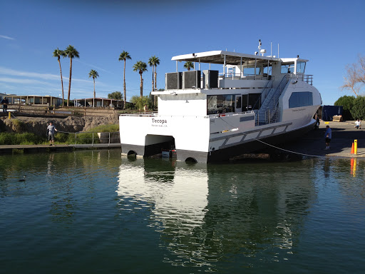 Ferry boat on lake