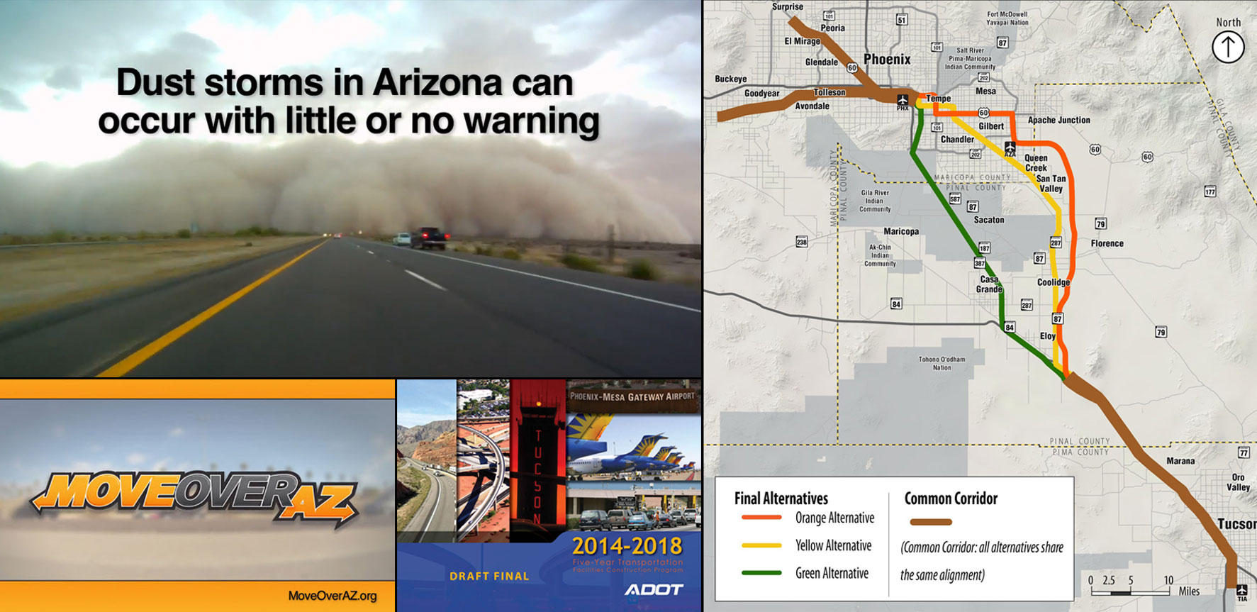 Images of Year in Review Dust Storm and Map