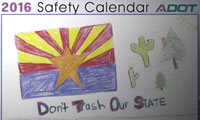 Safety Calendar cover from 2016