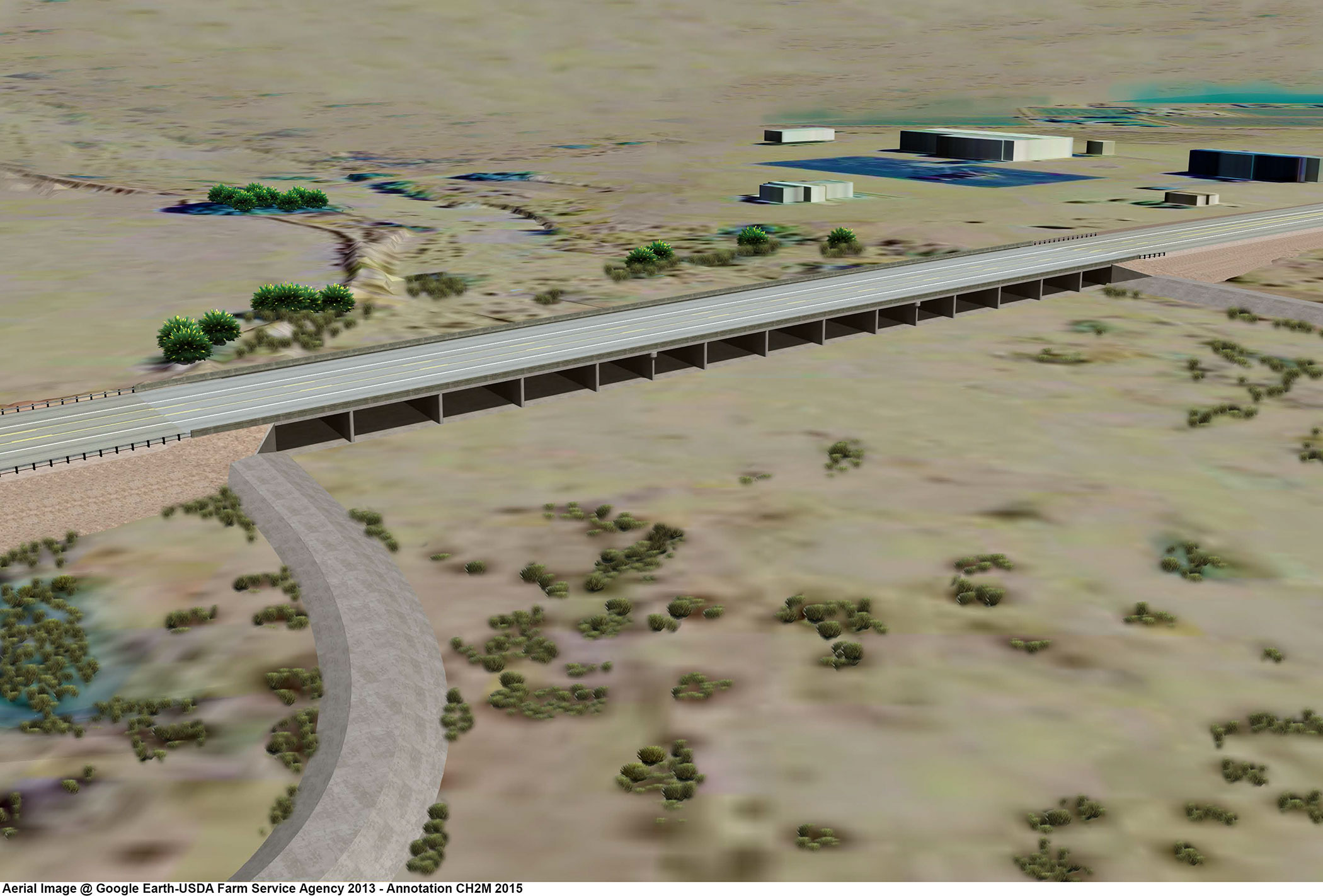 Fortuna Wash Bridge on US 95.