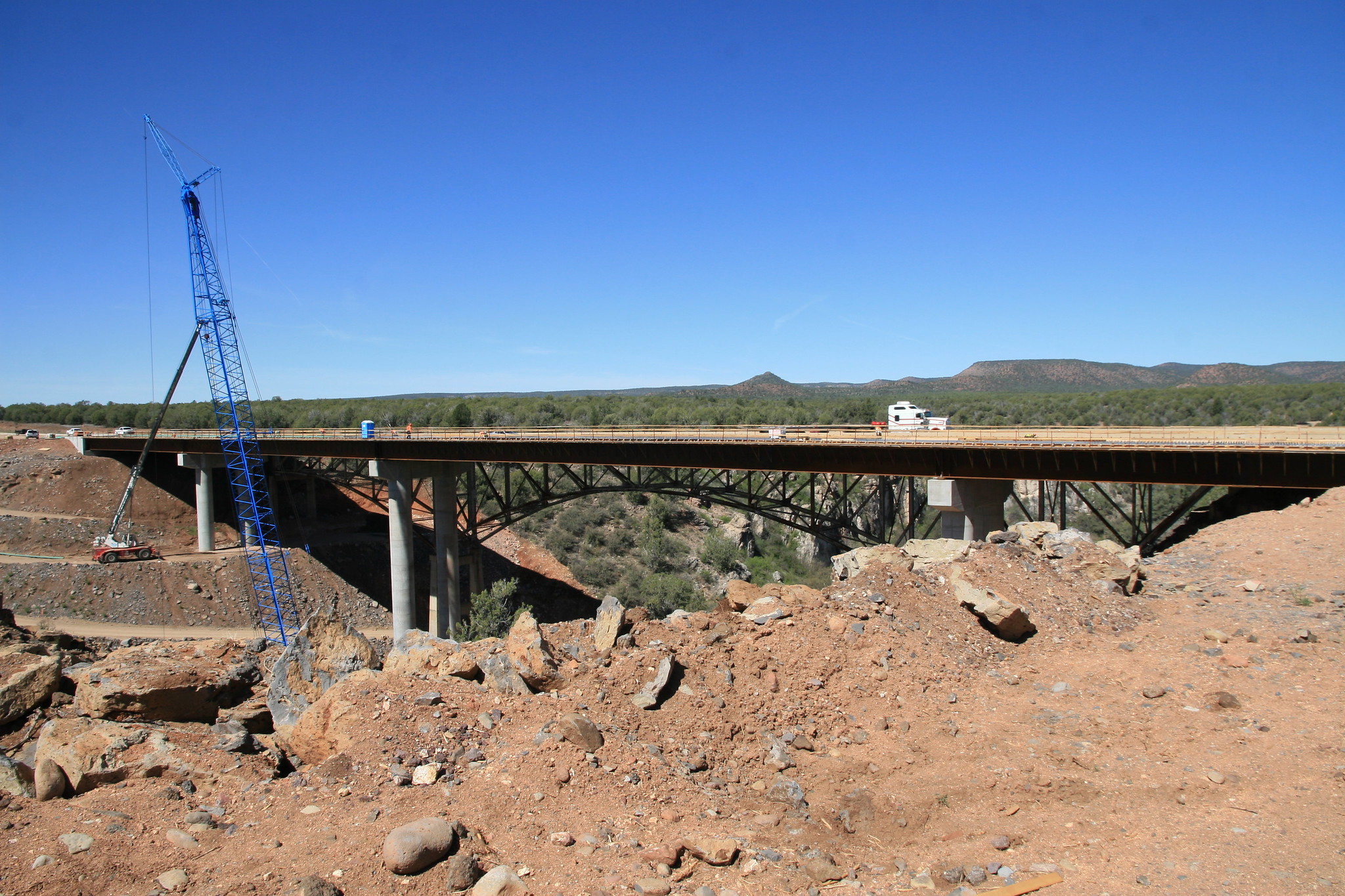 State Route 89 Hell Canyon Bridge under construction