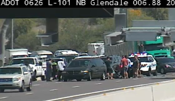 Traffic camera image showing crash
