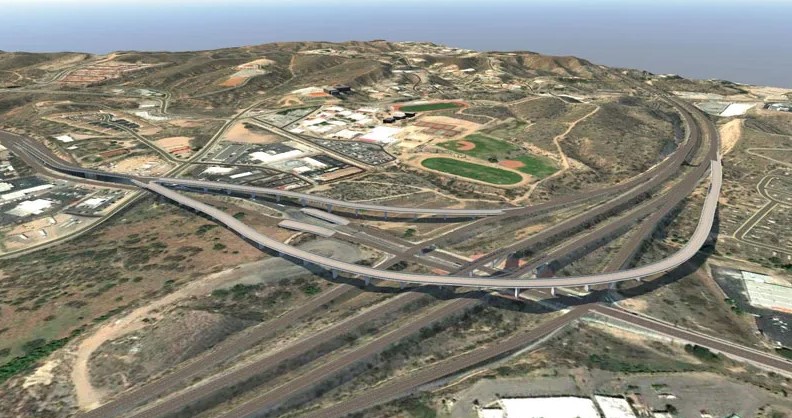 Rendering shows ramps planned to connect State Route 189 with Interstate 19.