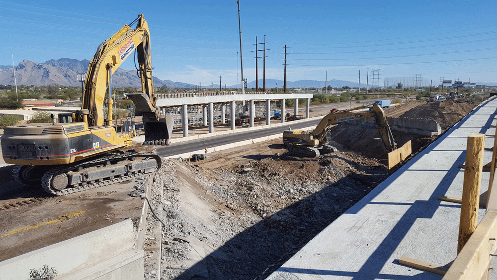 Tearing down Ina Road bridge at I-10