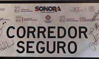 Sonora Corridor Sign with signatures