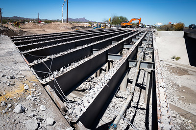 I-10 bridge demolition at Ruthrauff Road