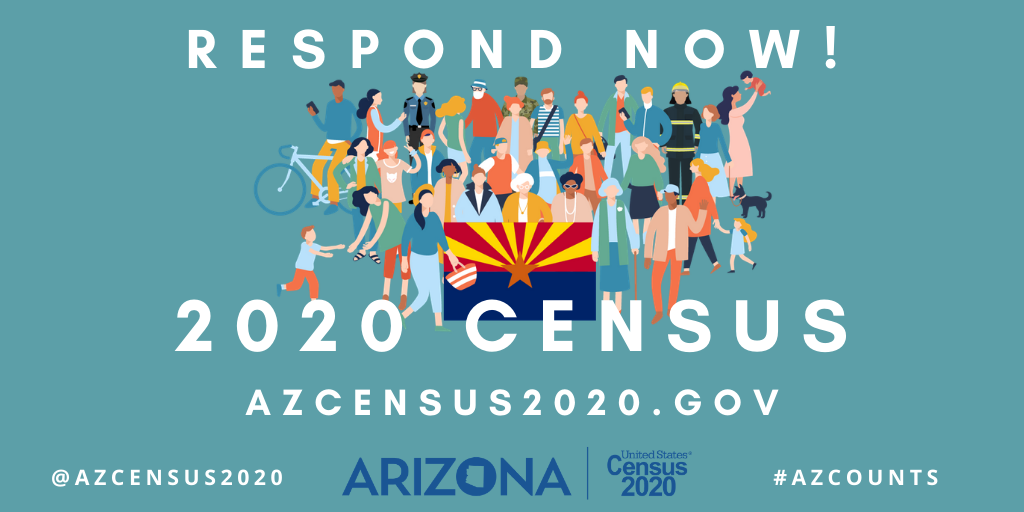 2020 Arizona Census encouraging participation.