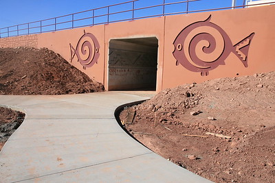 adot kids activity of underpass with wall decor art 