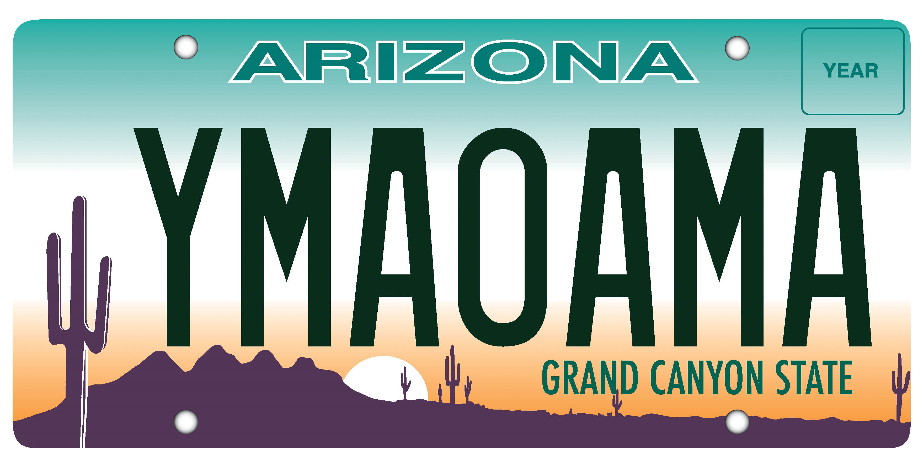 Sample license plate