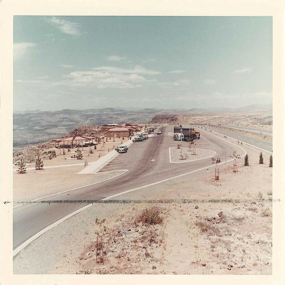 Historic image of Sunset Point rest area