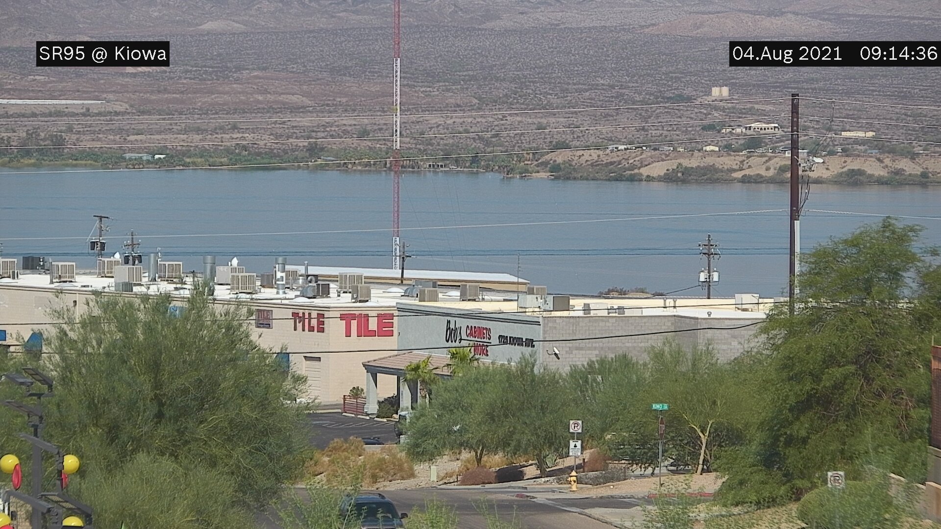 View of Lake Havasu City through new traffic camera