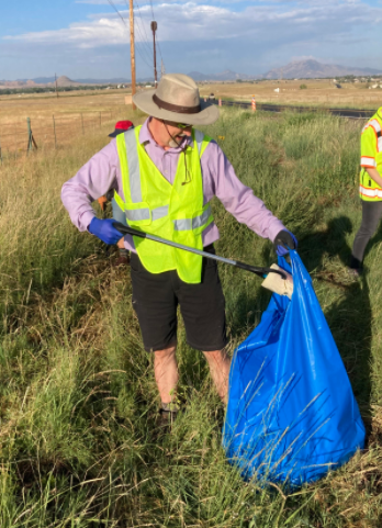 Adopt a Highway volunteer 