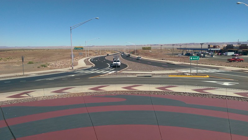 US 89 roundabout in Cameron