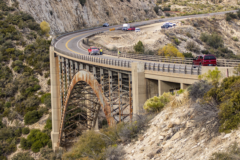 View of Pinto Creek bridge that's being replaced