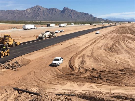I-10 dust detection system construction area