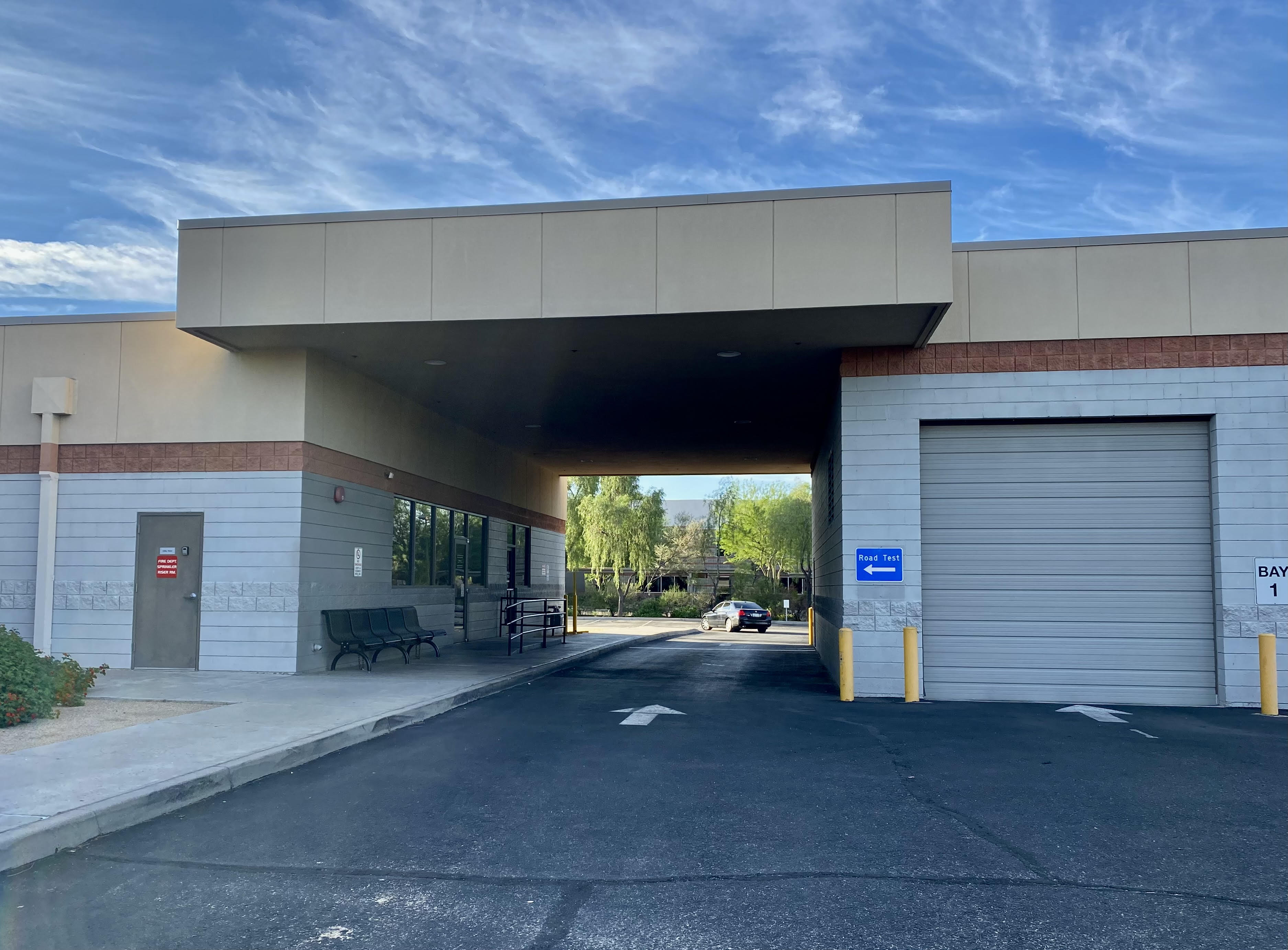 Glendale Motor Vehicle Division road test area