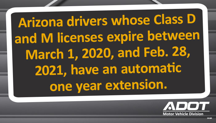 Graphic with driver license renewal information
