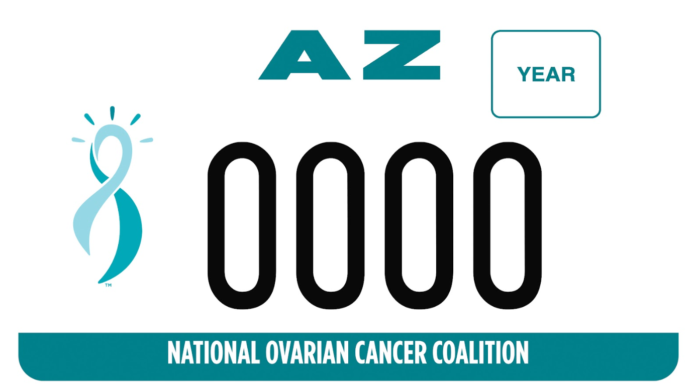 National Ovarian Cancer Awareness Motorcycle Plate