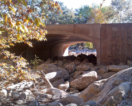 Repaired bridge over Noon Creek