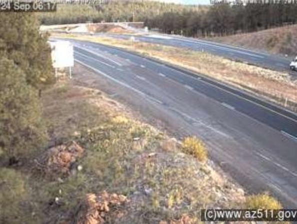 Traffic camera view of I-40