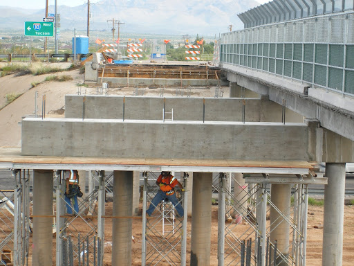 Bridge construction near Benson