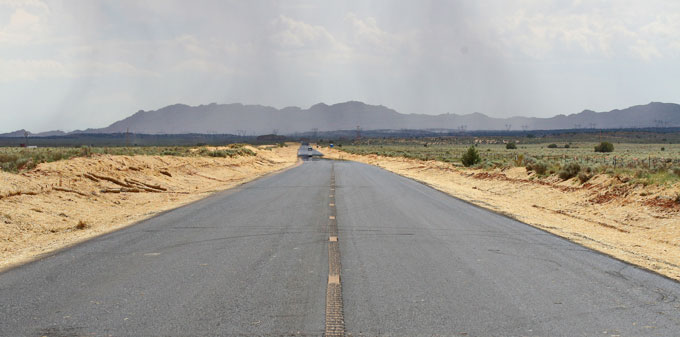 Image of road with rumble strips
