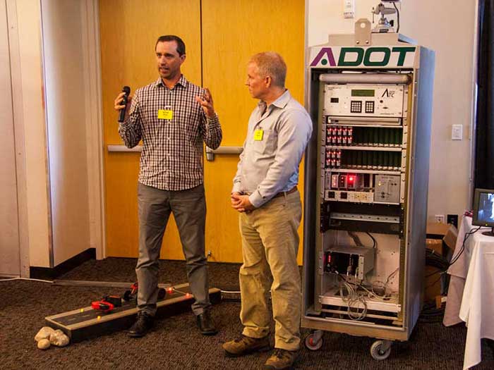 Two men giving a presentation