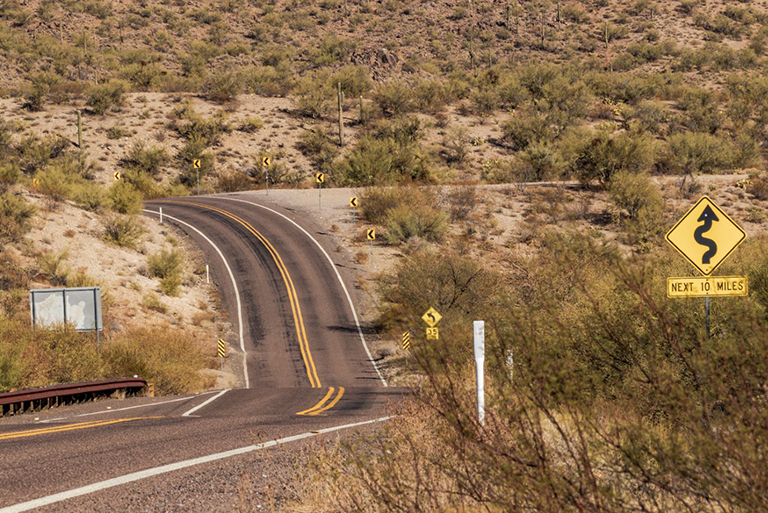 Unidentified freeway in Arizona