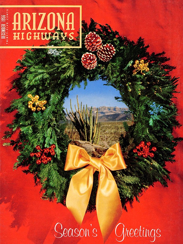 Arizona Highways magazine holiday cover from the 1950s