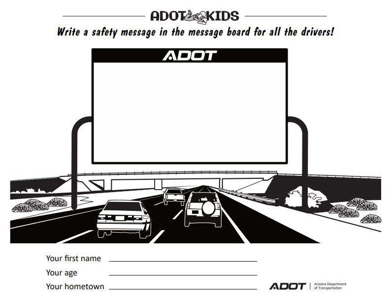 Safety message contest entry form